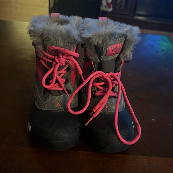 ❄️❄️The North Face Extreme Snow Girls Skiing Boots Grey/Pink - Picture 1 of 6